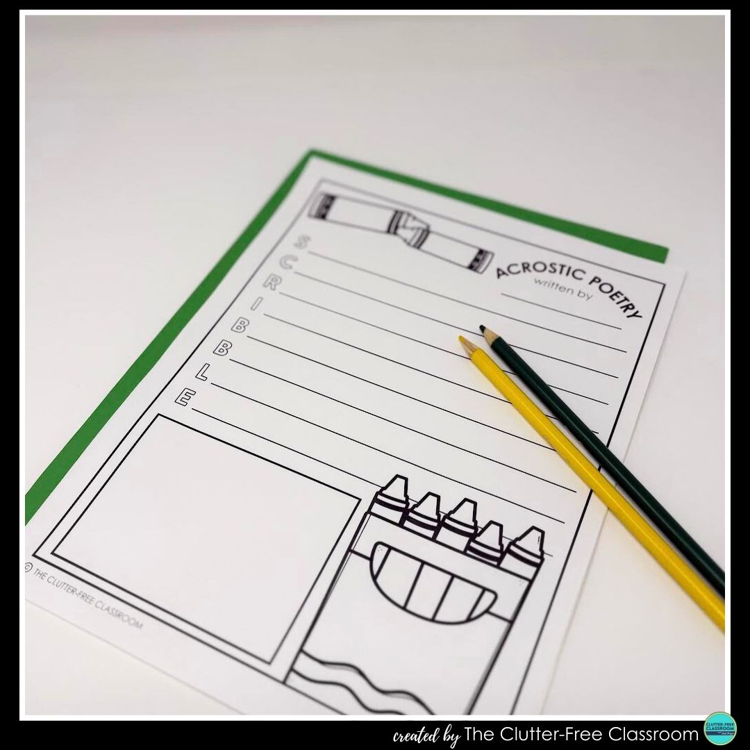 crayon acrostic poem