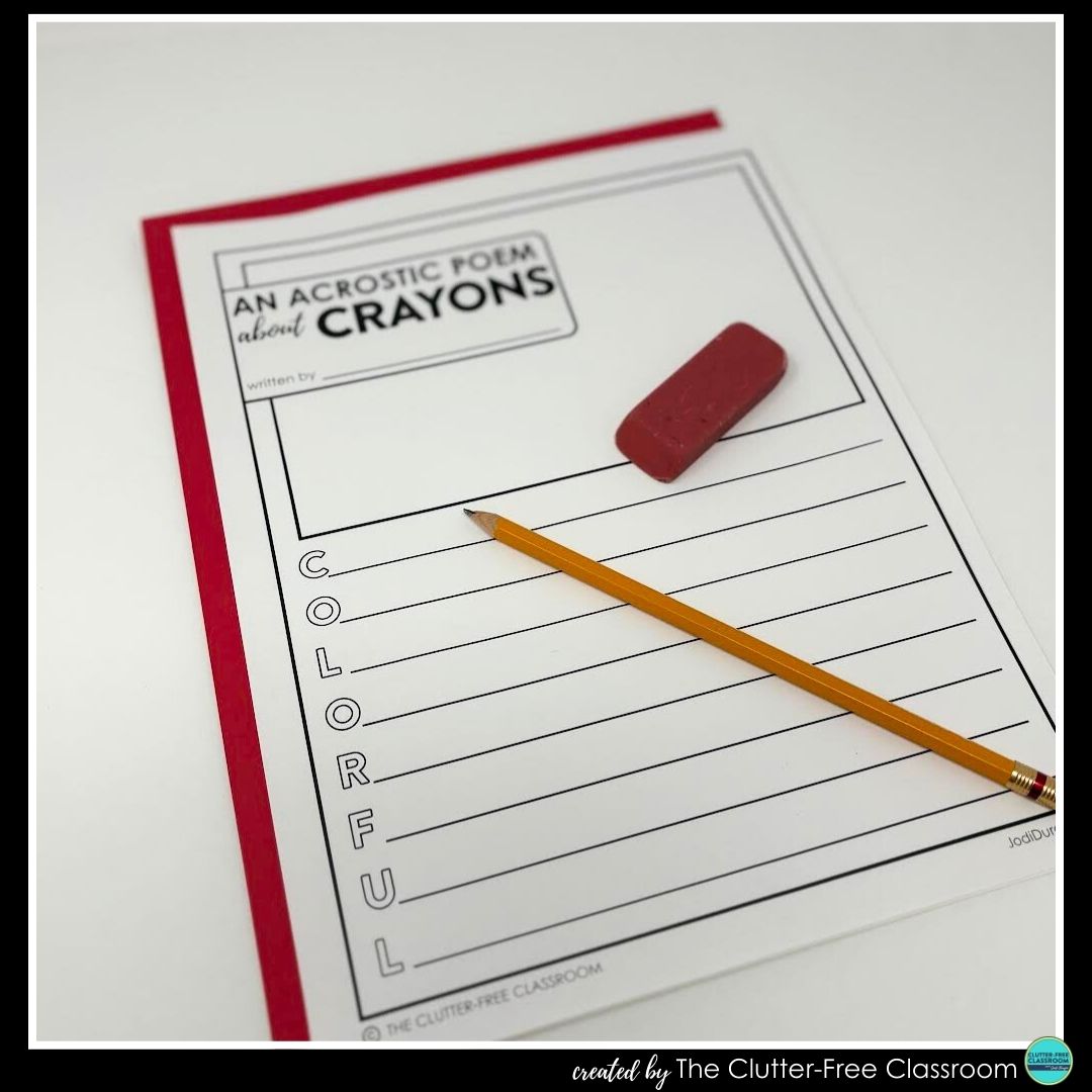 crayon acrostic poem