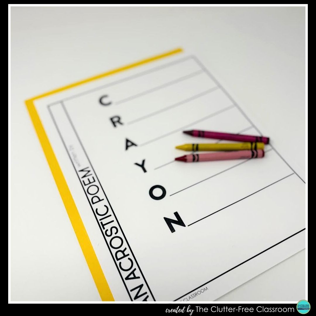 crayon acrostic poem