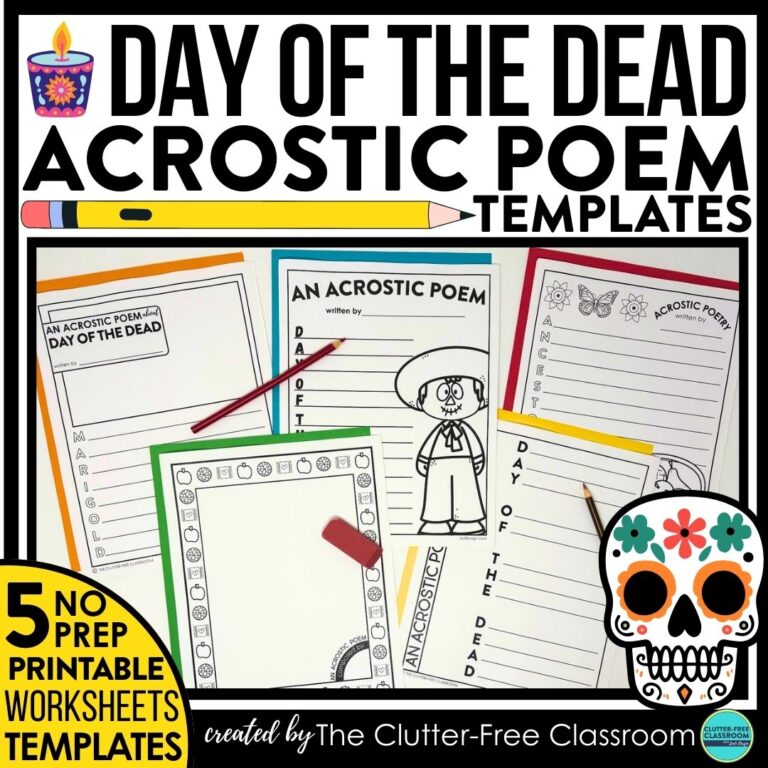 Day of the Dead acrostic poems
