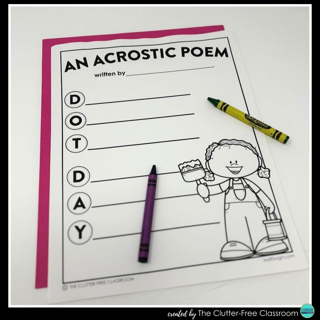 Dot Day acrostic poem
