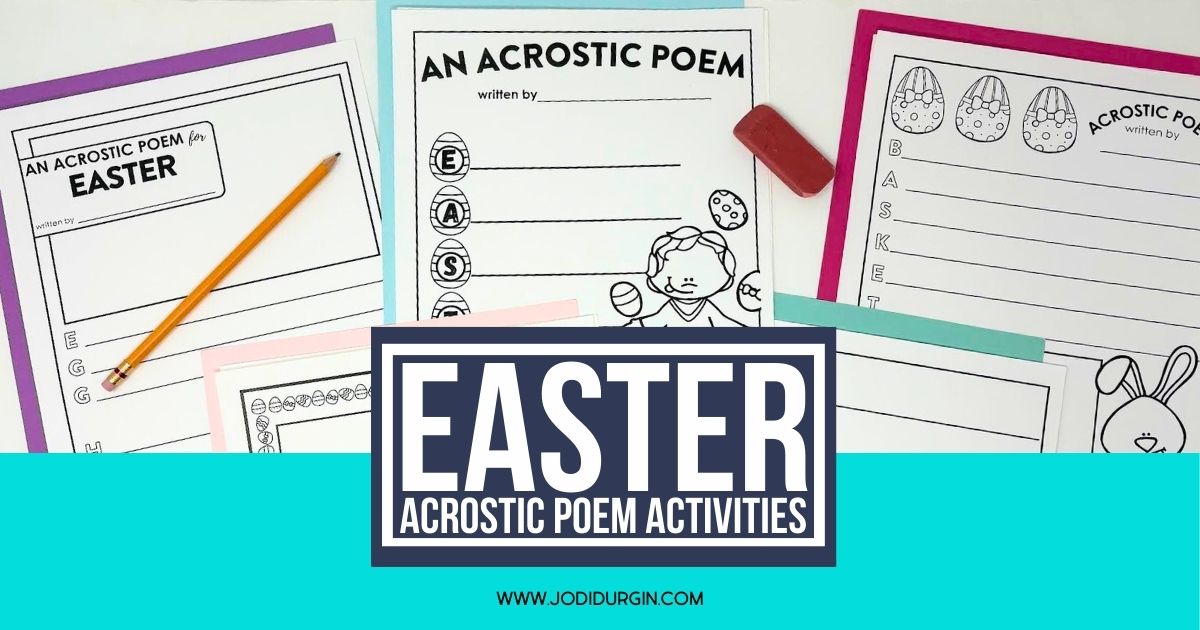 Easter acrostic poem templates