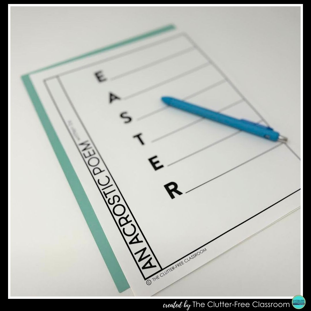 Easter acrostic poem