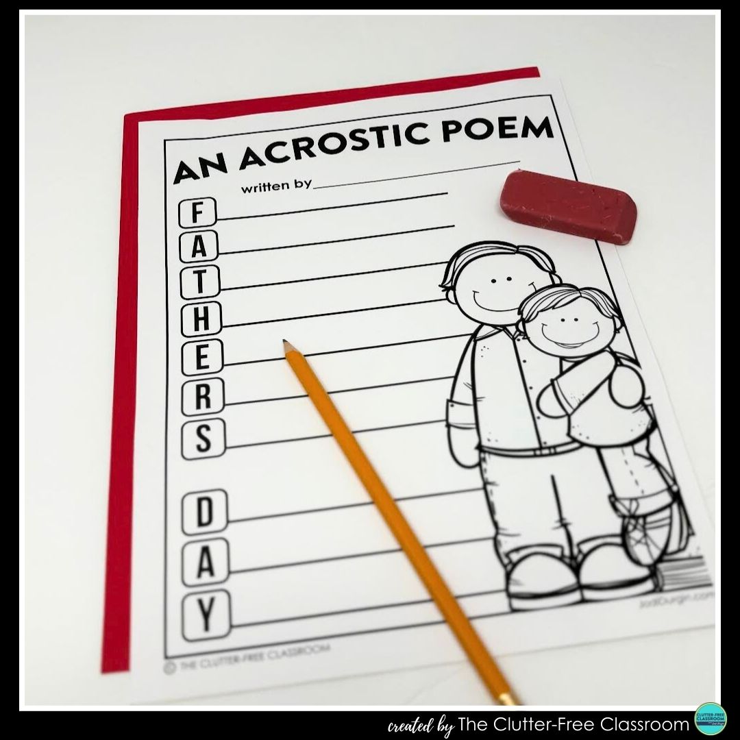 Father's Day acrostic poem