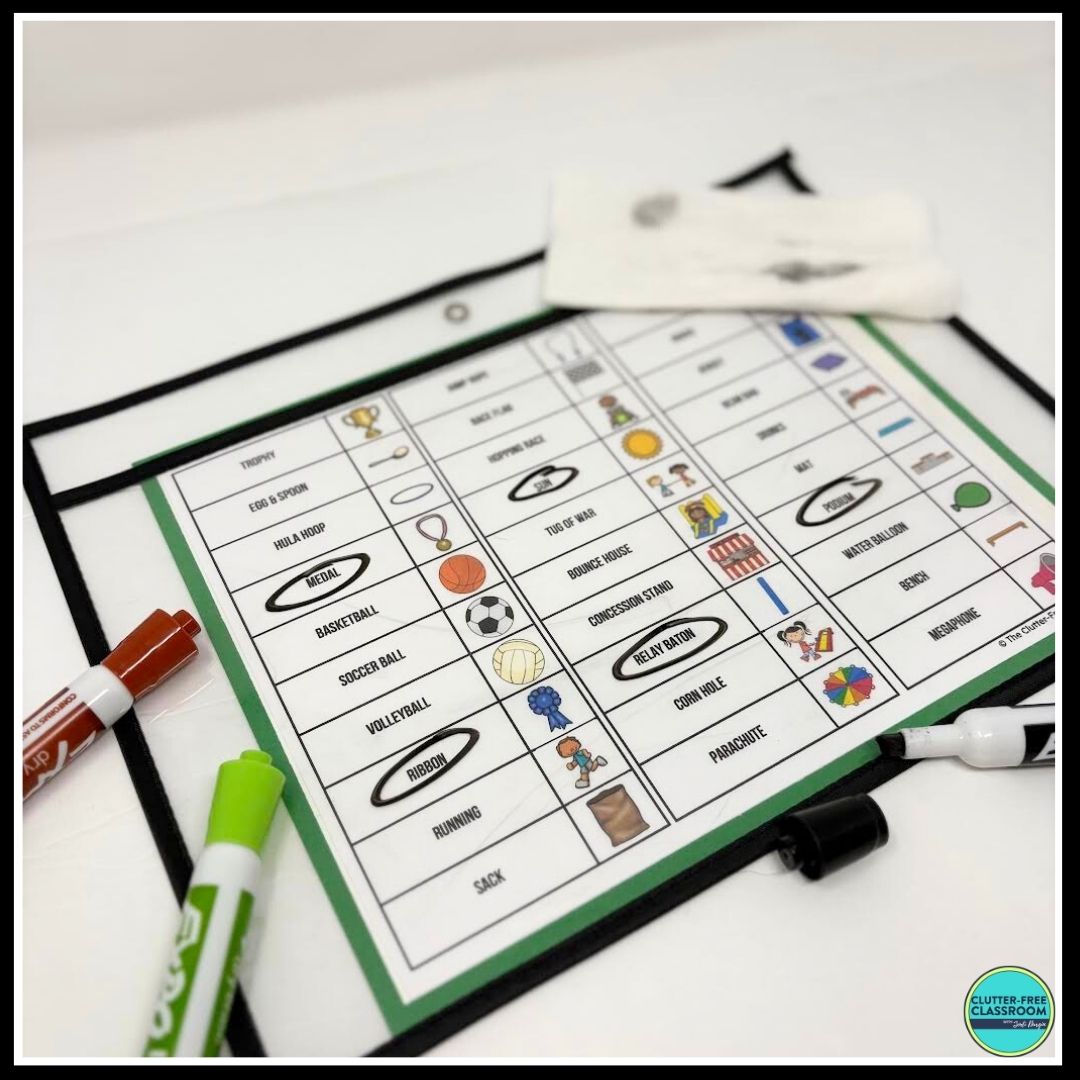 field day bingo activity