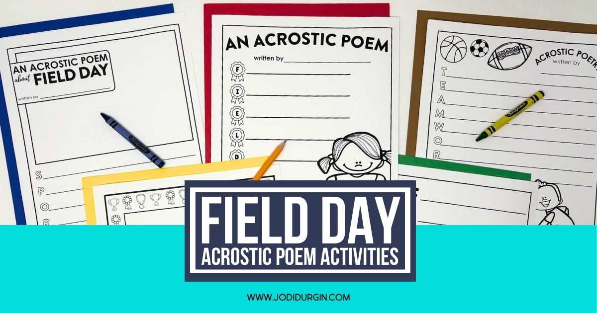 field day acrostic poem templates