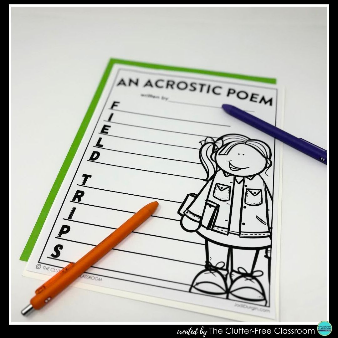 field trip acrostic poem