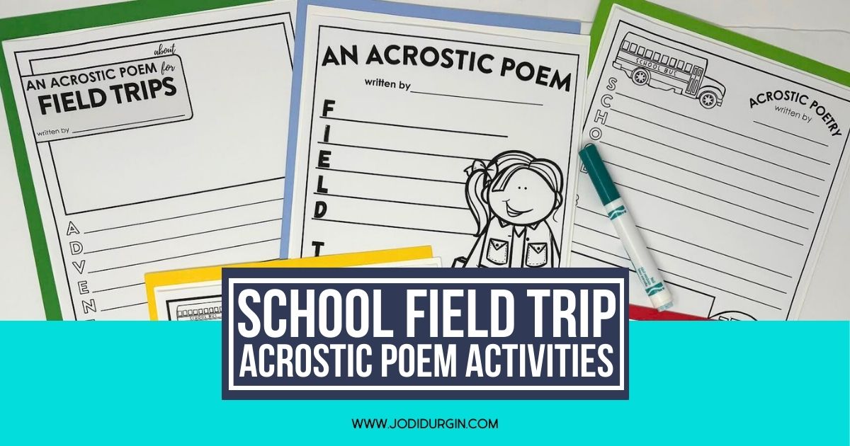 field trip acrostic poem templates