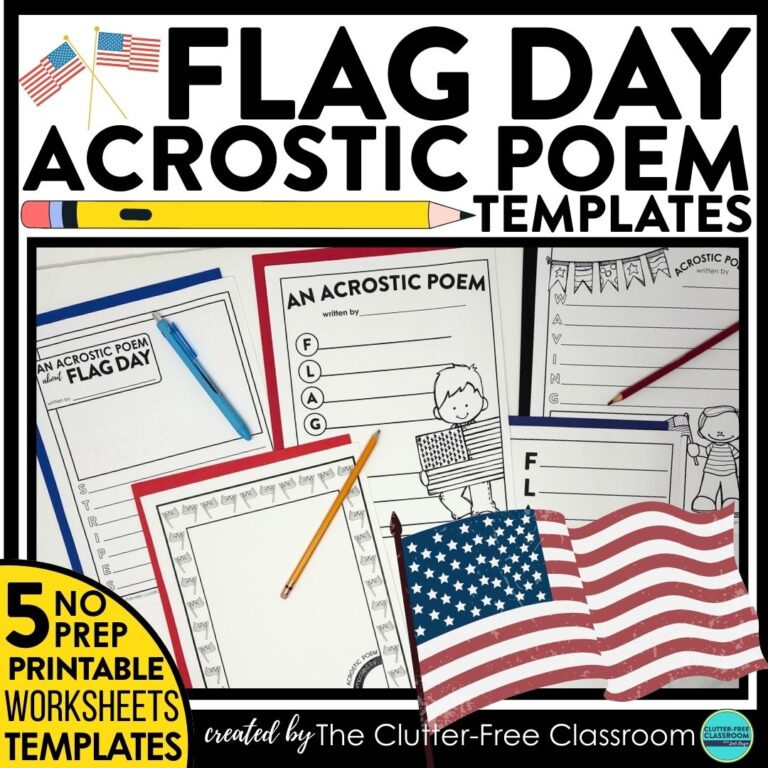 Flag Day acrostic poems