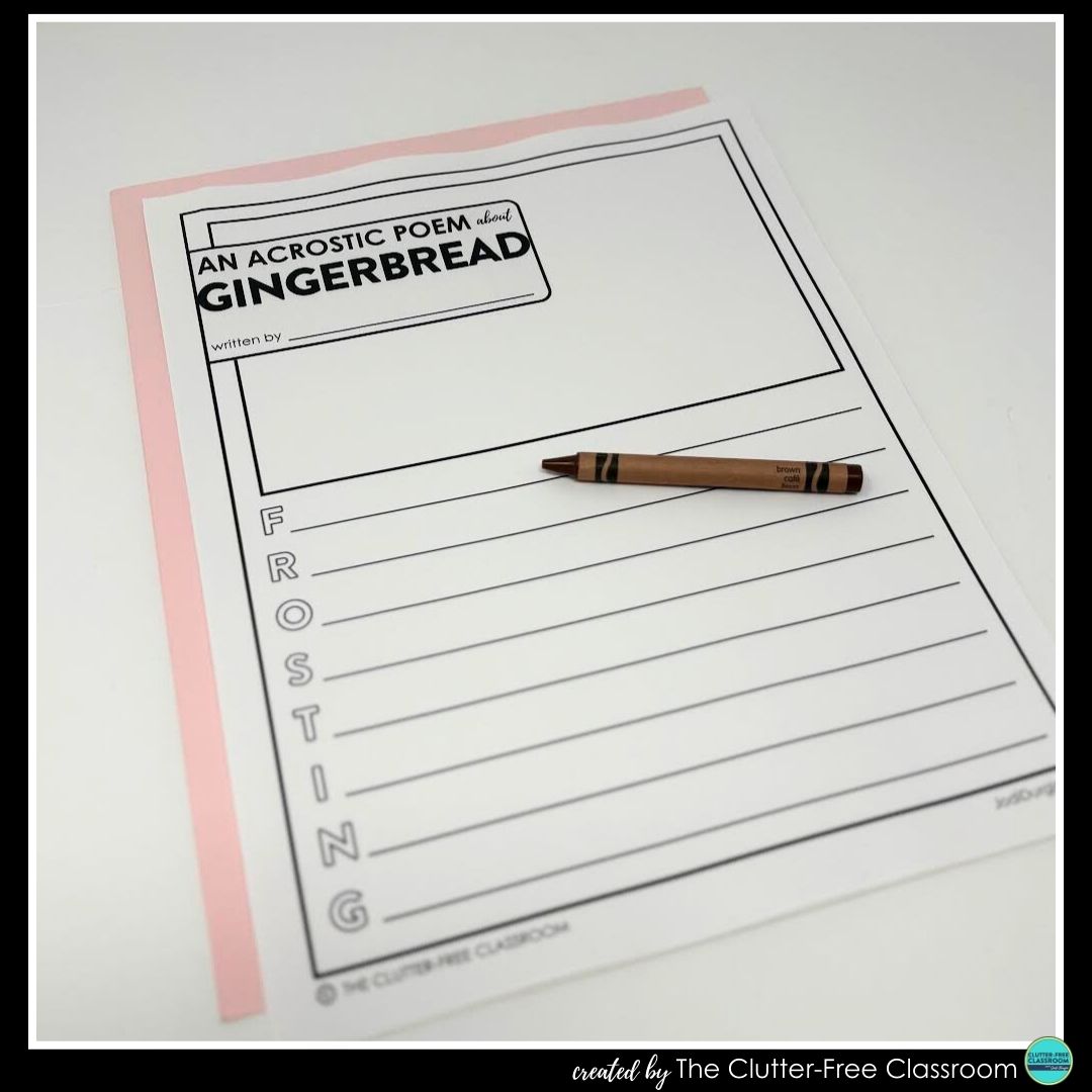 gingerbread acrostic poem