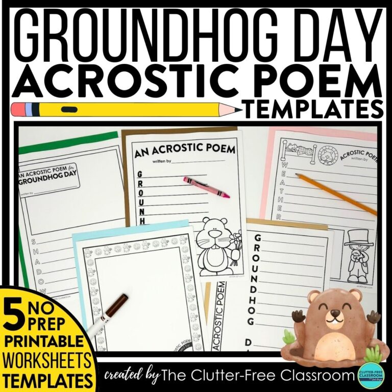 Groundhog Day acrostic poems
