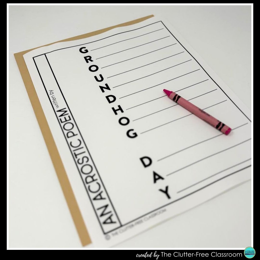 Groundhog Day acrostic poem