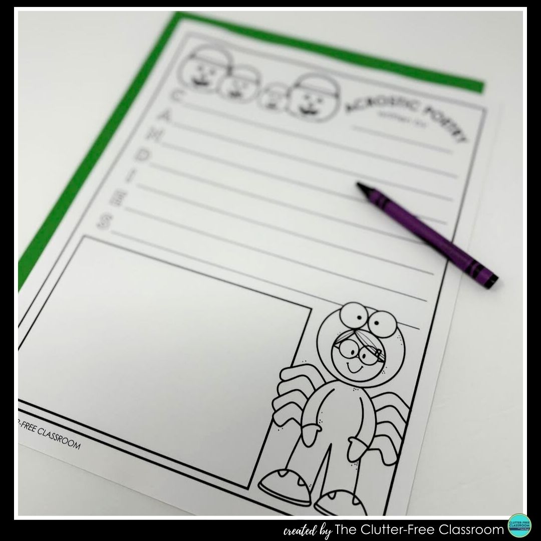 Halloween acrostic poem