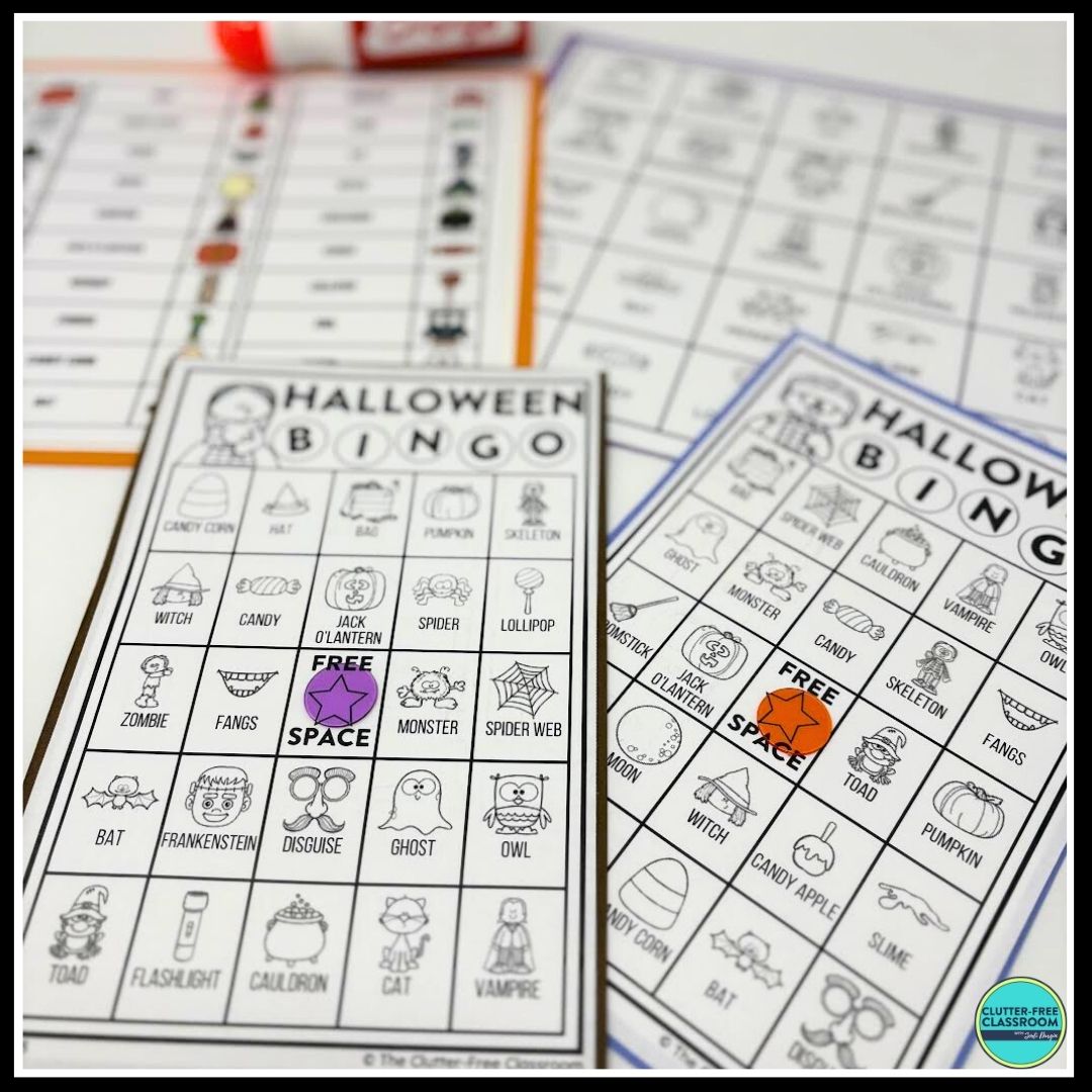 Halloween Bingo activities