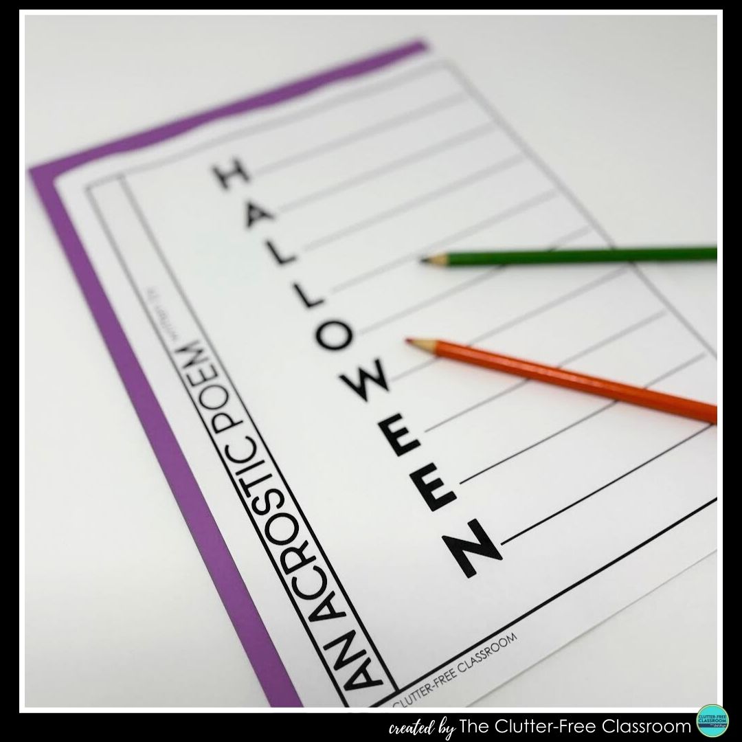 Halloween acrostic poem