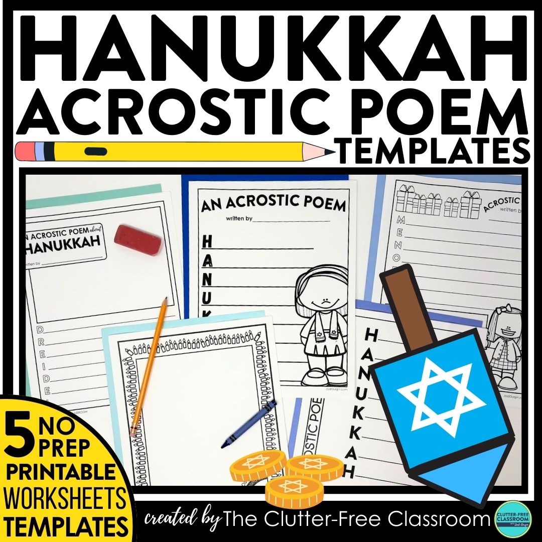 Hanukkah acrostic poems