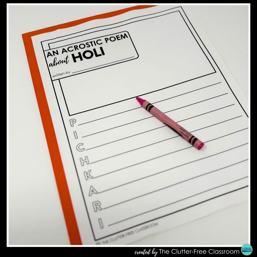 Holi acrostic poem