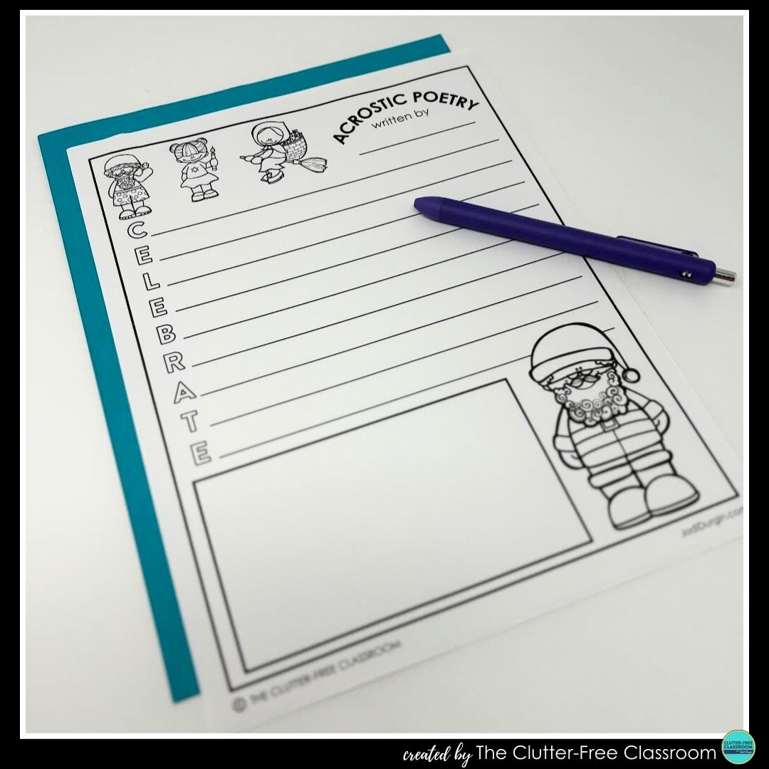 holidays around the world acrostic poem