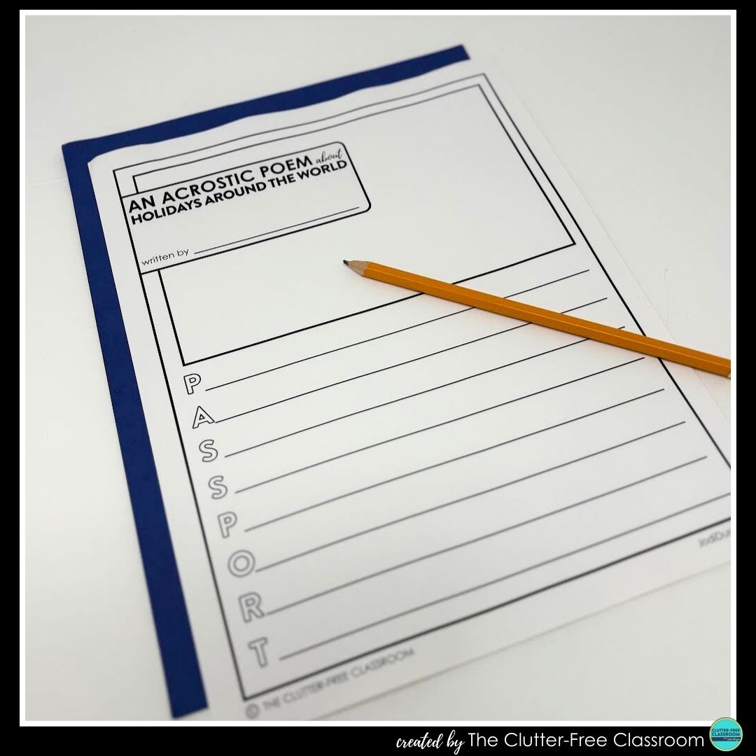 holidays around the world acrostic poem