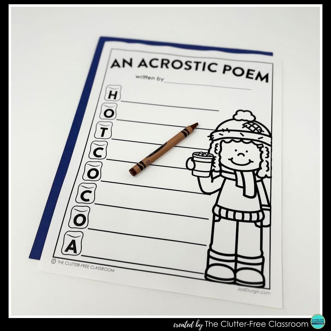 hot chocolate acrostic poem