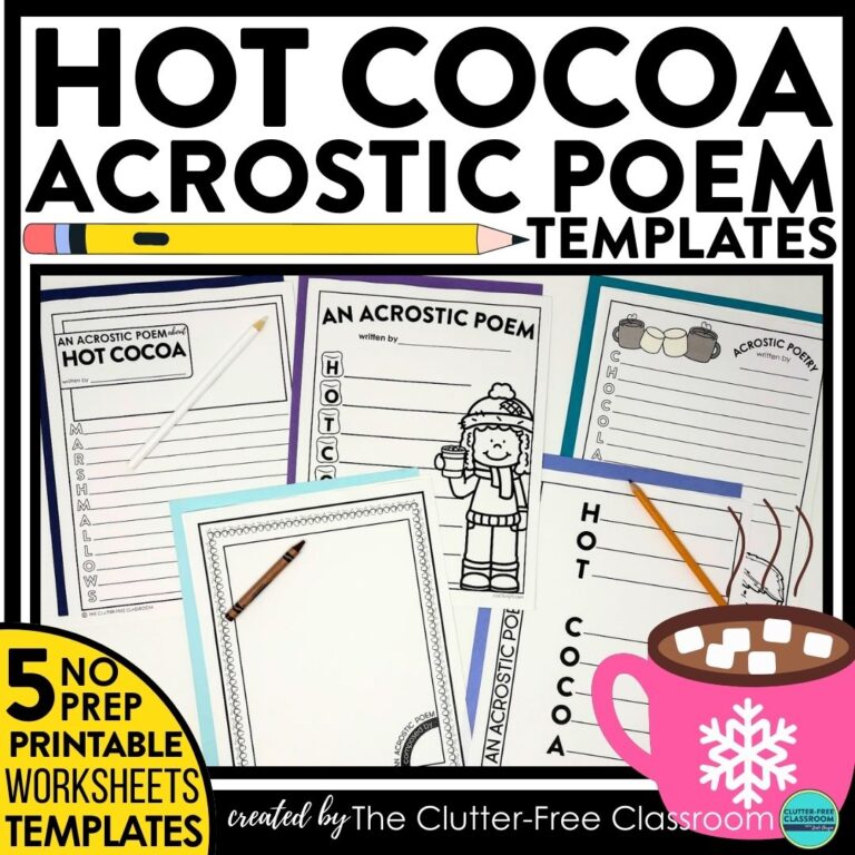 hot chocolate acrostic poems