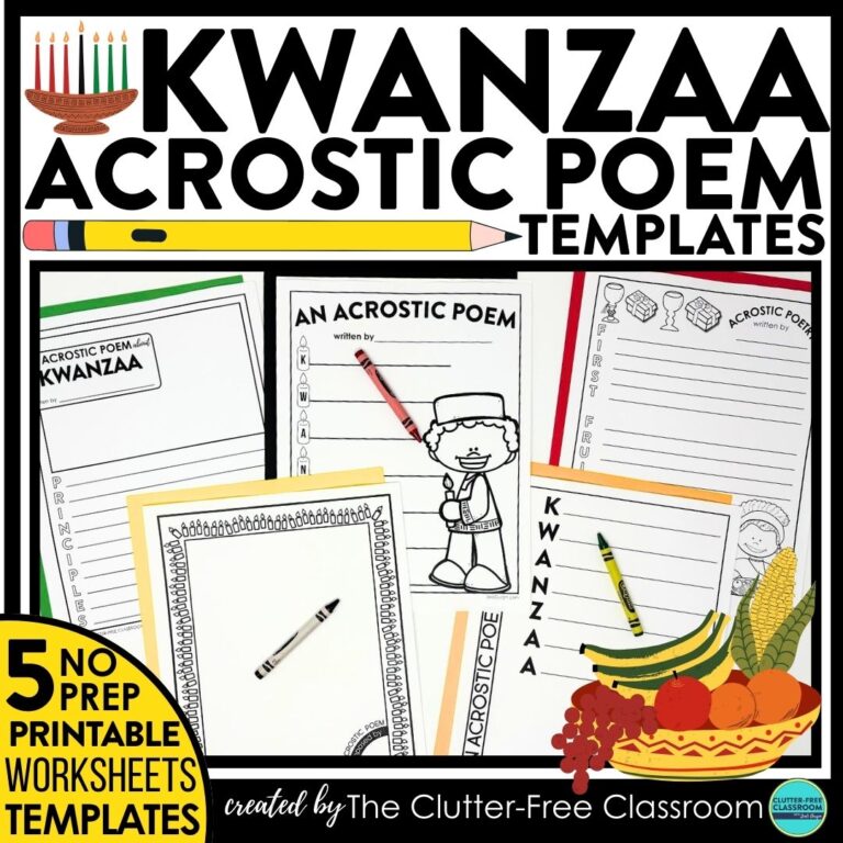 Kwanzaa acrostic poems