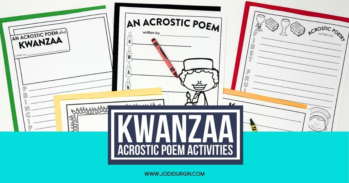 Kwanzaa acrostic poem templates