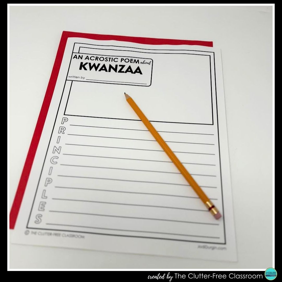 Kwanzaa acrostic poem