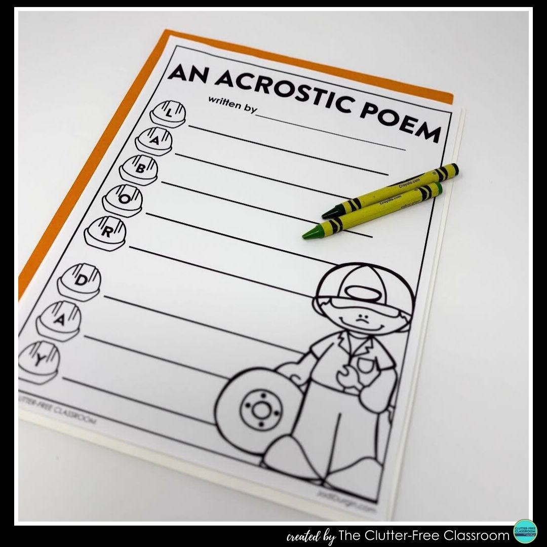 Labor Day acrostic poem