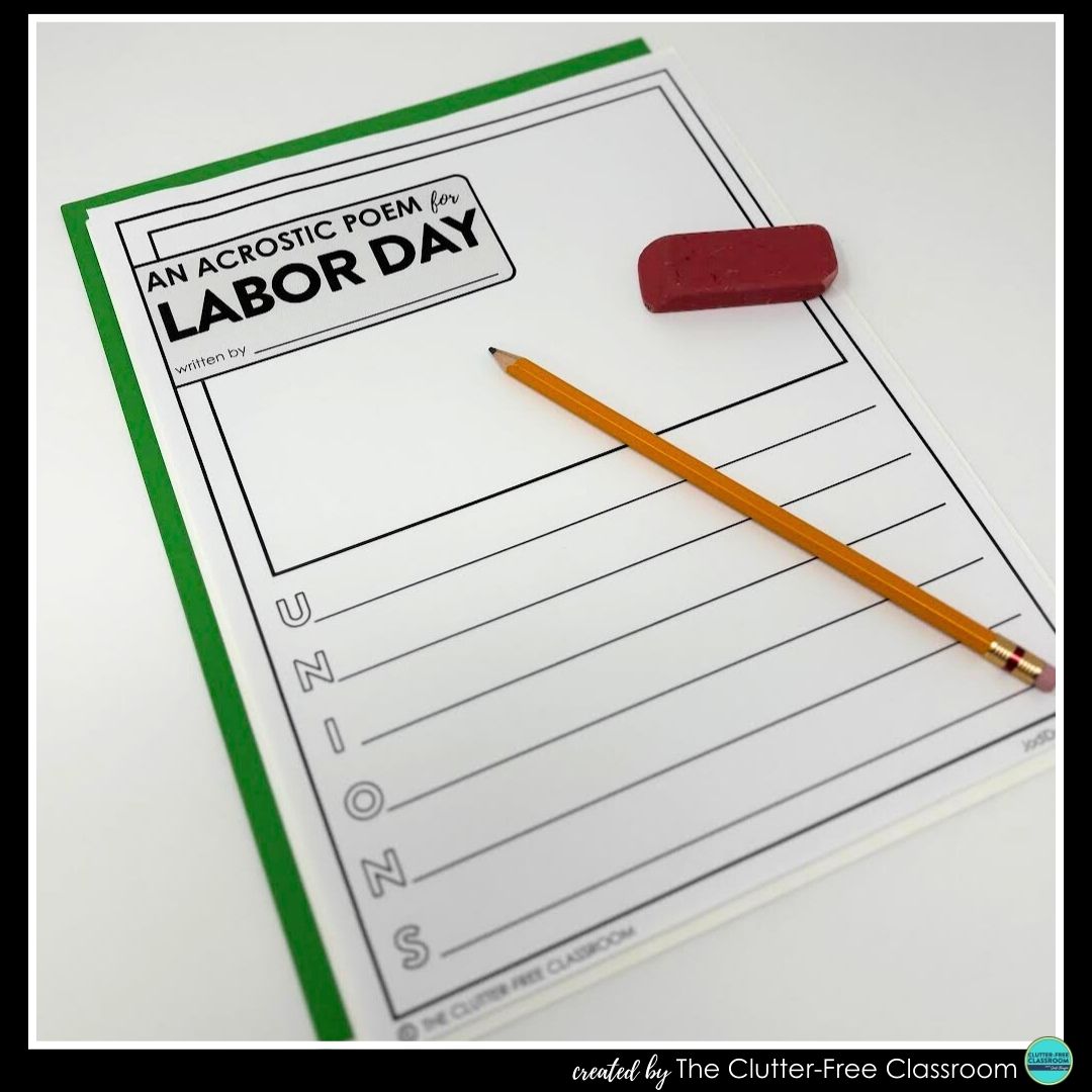 Labor Day acrostic poem