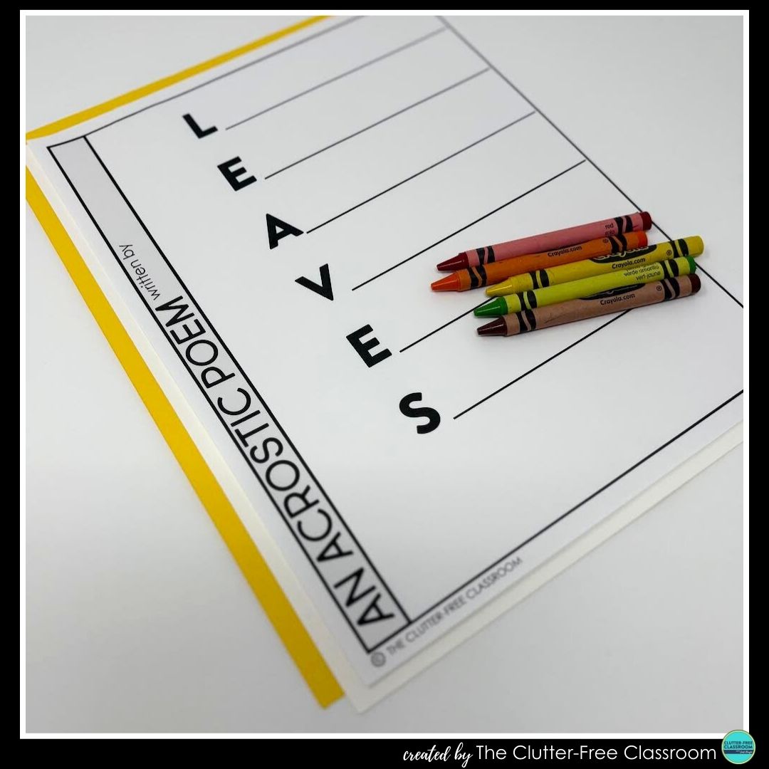 leaf acrostic poem