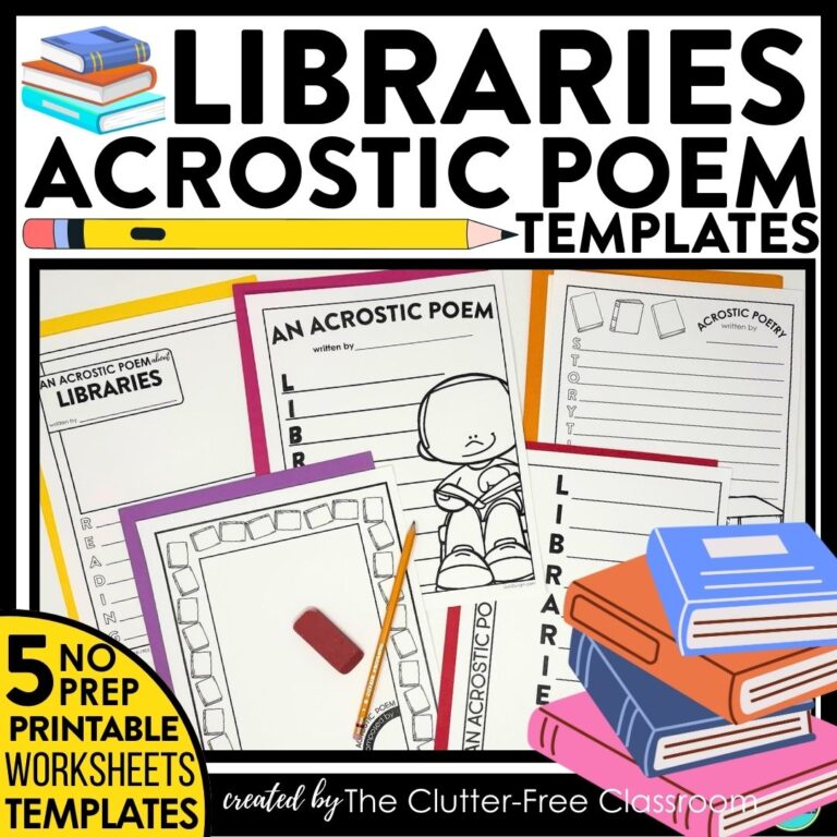 library acrostic poems