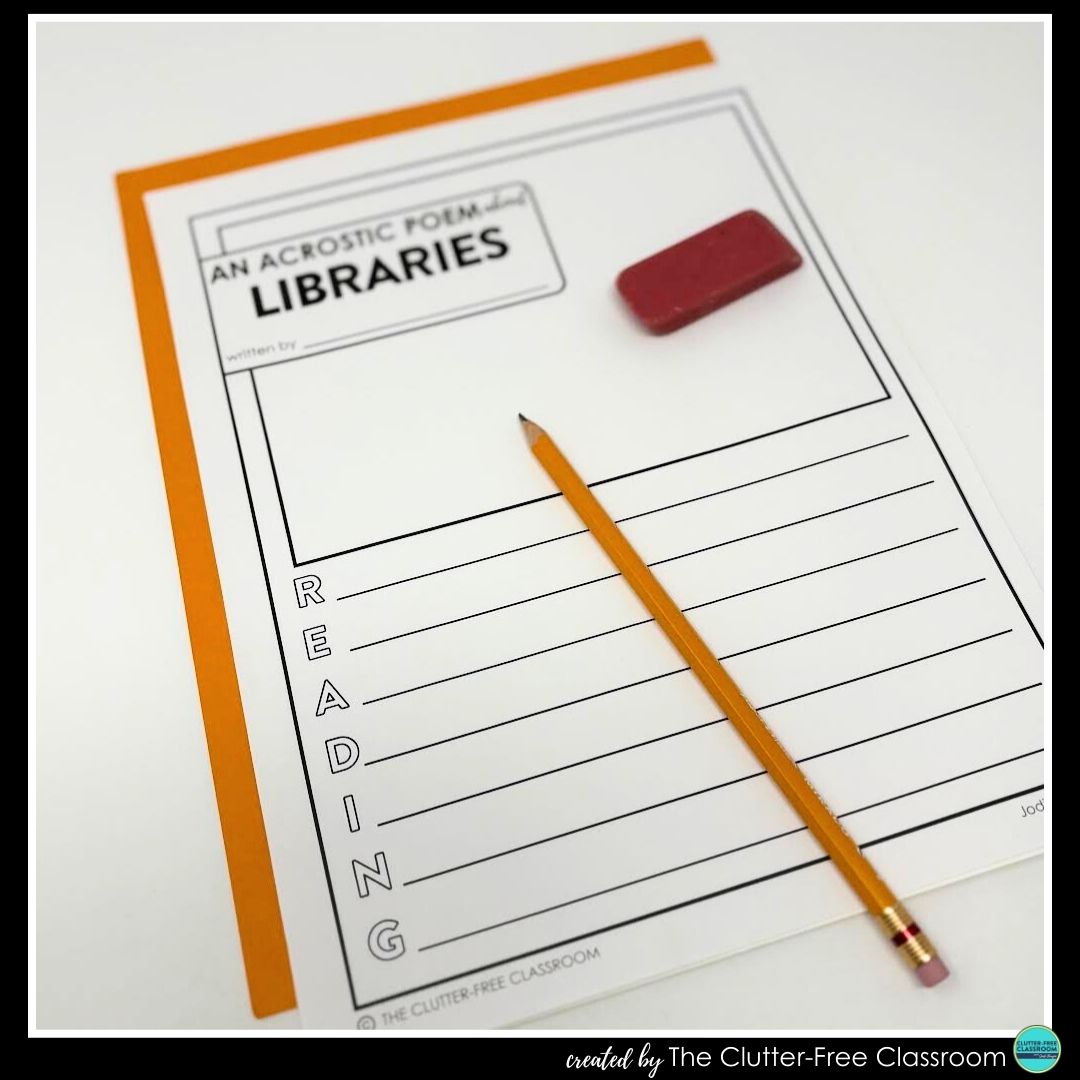 library acrostic poem