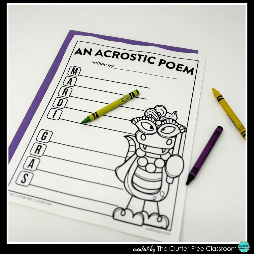 Mardi Gras acrostic poem