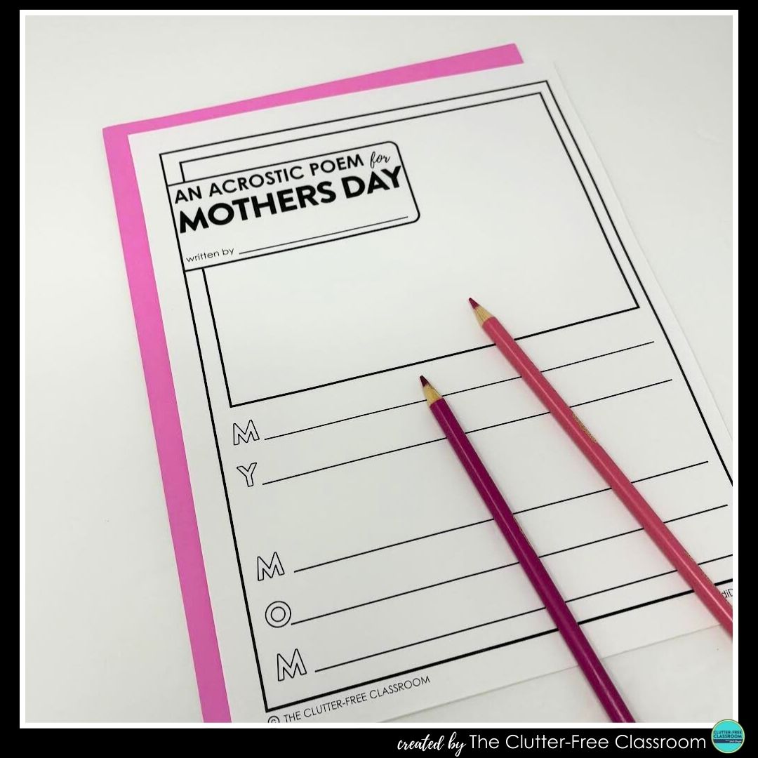 Mother's Day acrostic poem