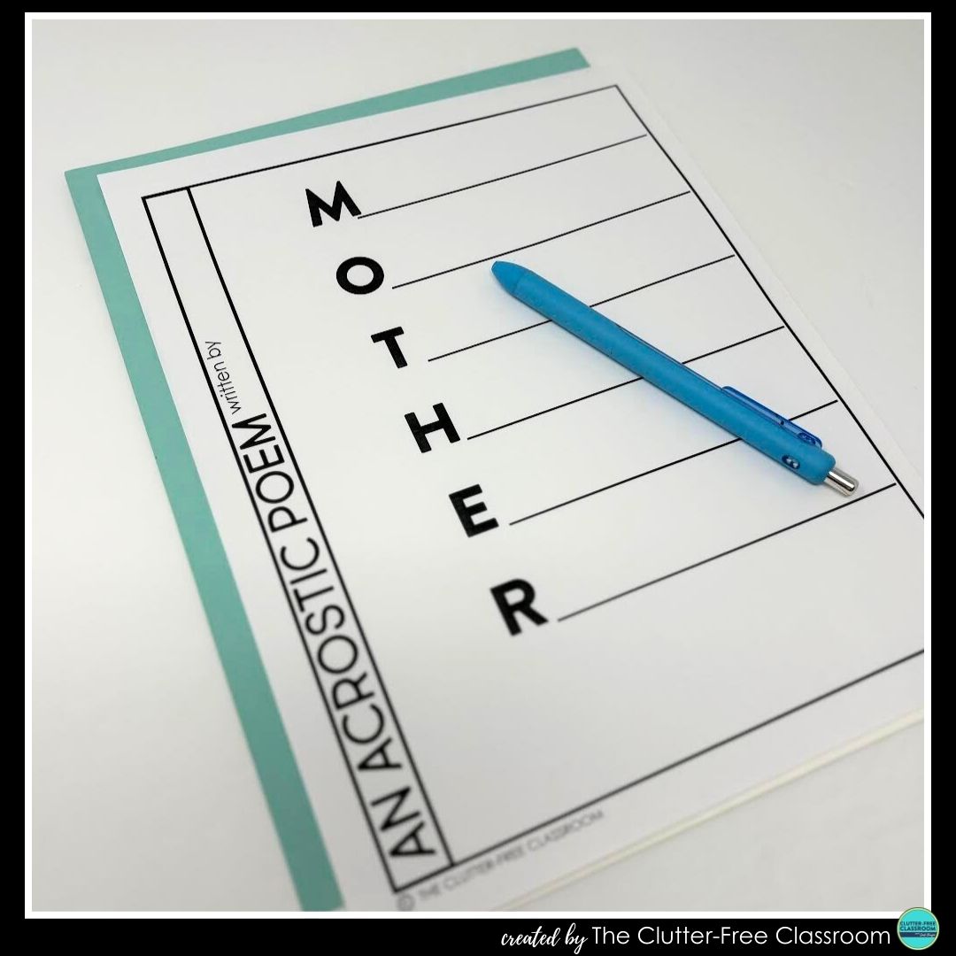 Mother's Day acrostic poem