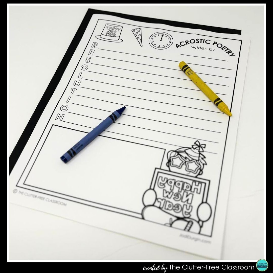 New Year's Day acrostic poem