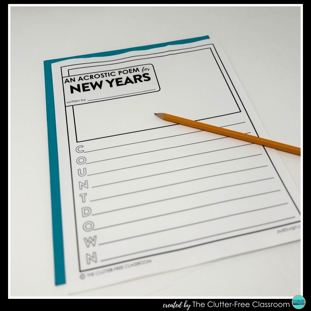 New Year's Day acrostic poem