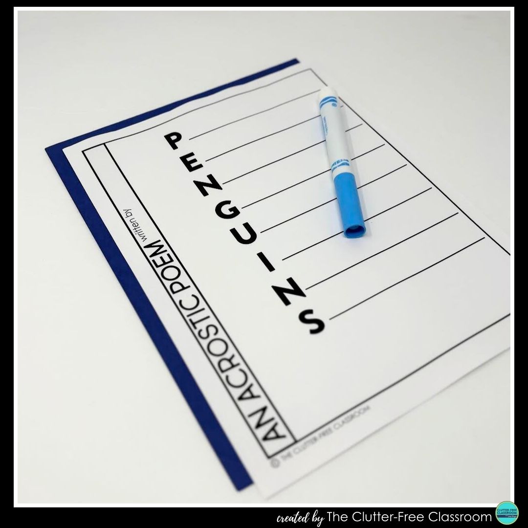 penguin acrostic poem