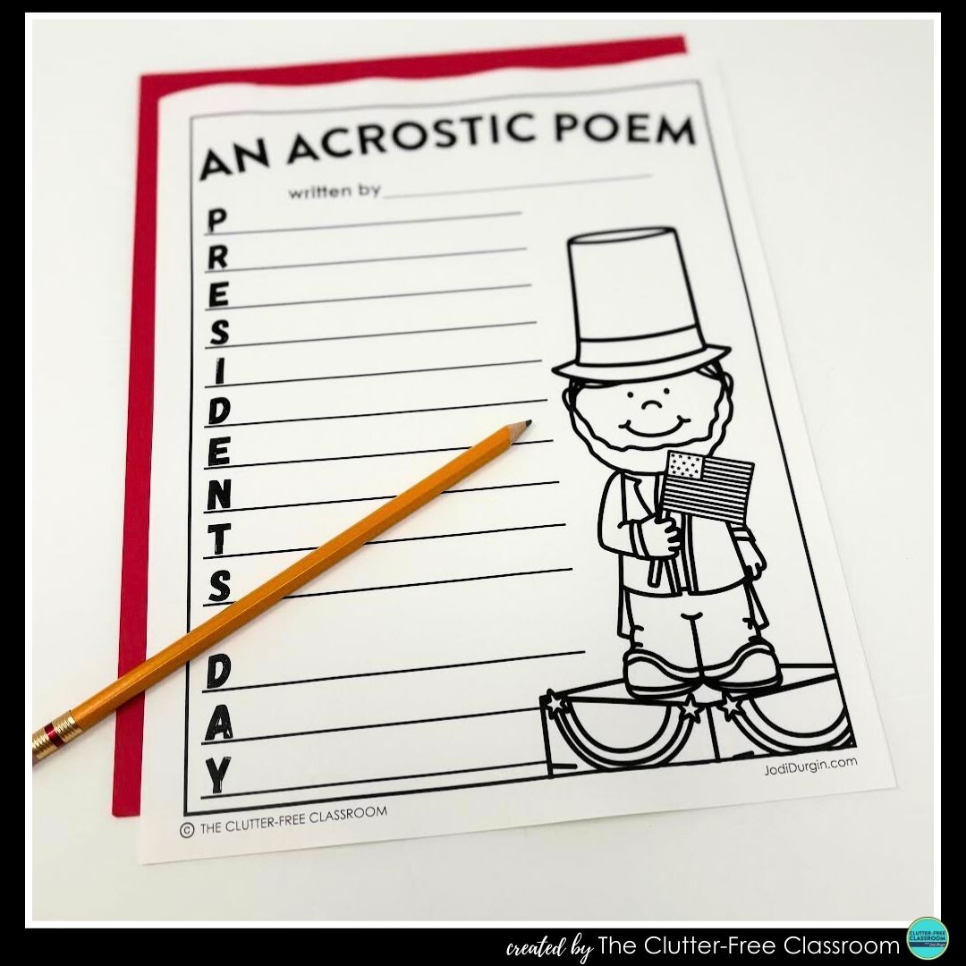 Presidents' Day acrostic poem