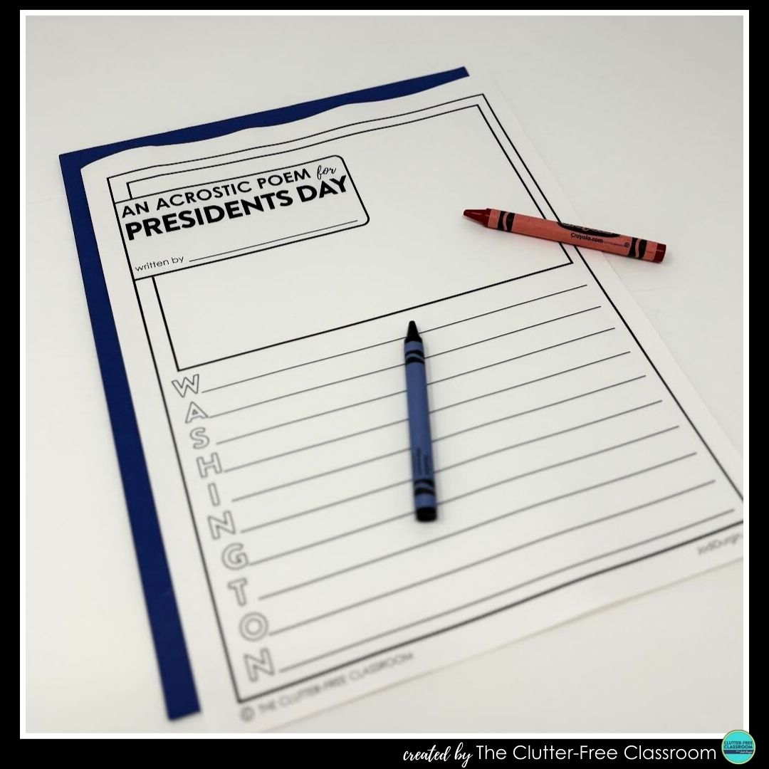 Presidents' Day acrostic poem