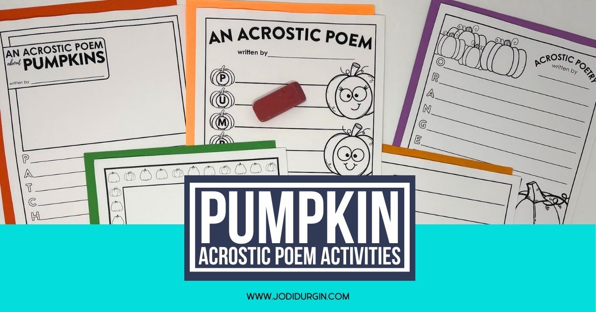 pumpkin acrostic poem templates