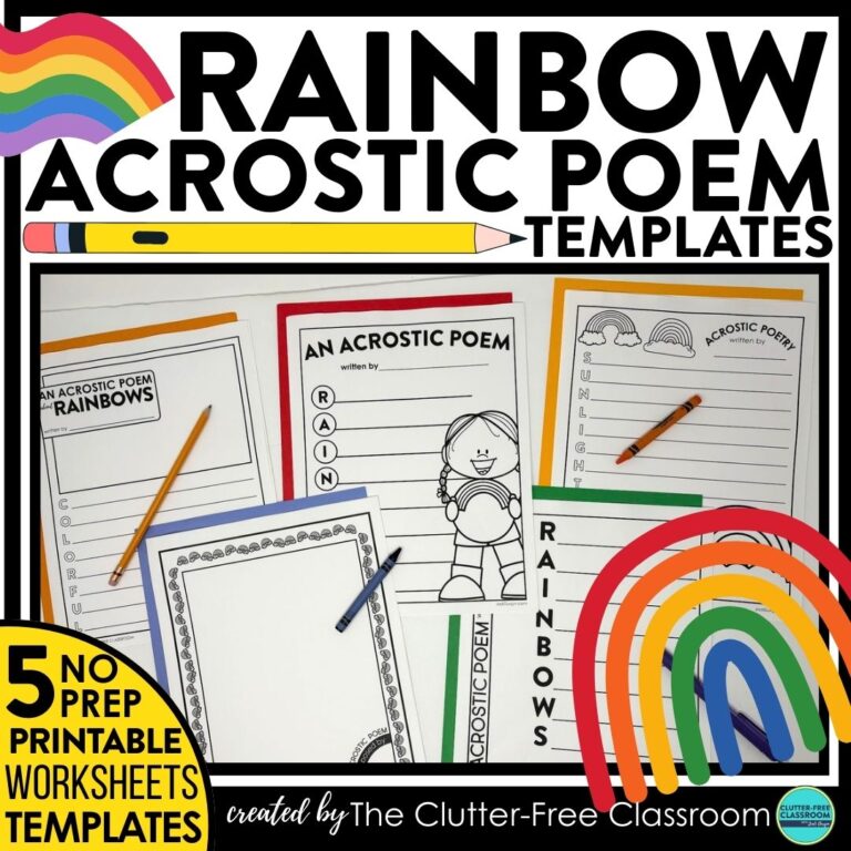 rainbow acrostic poems