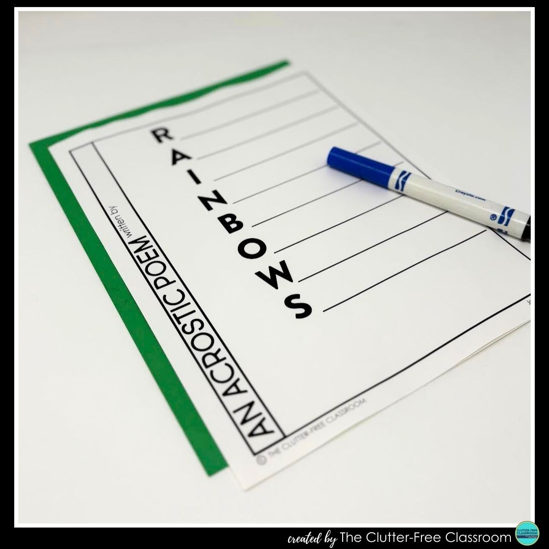 rainbow acrostic poem