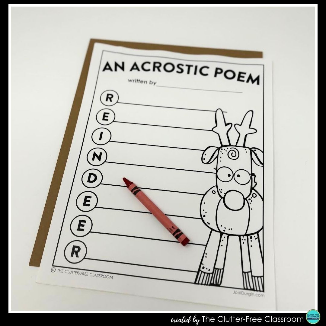 reindeer acrostic poem