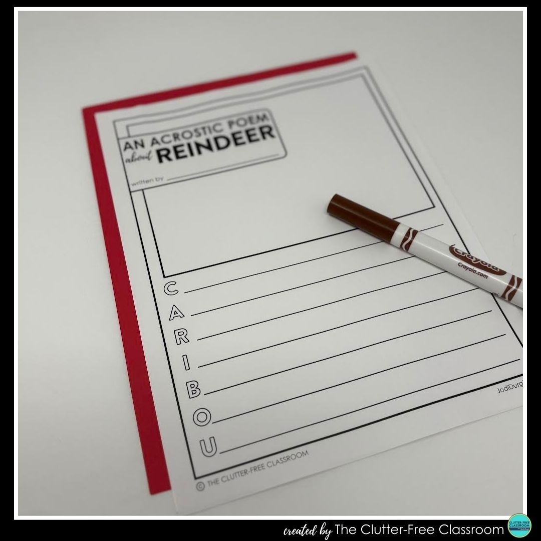 reindeer acrostic poem