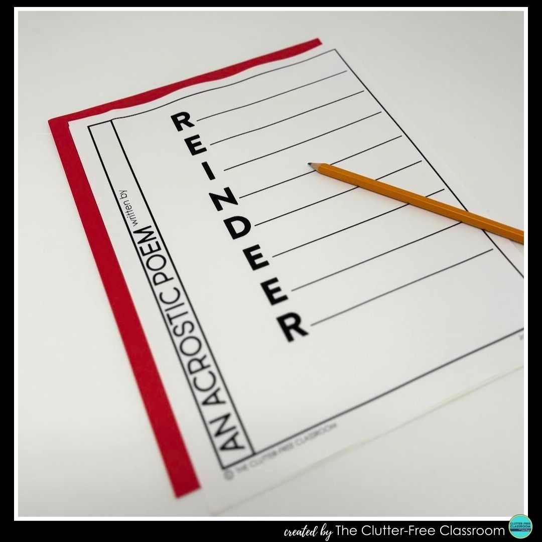 reindeer acrostic poem