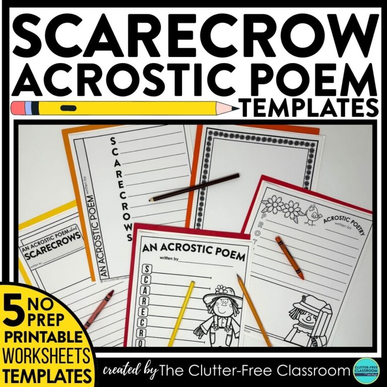 scarecrow acrostic poems