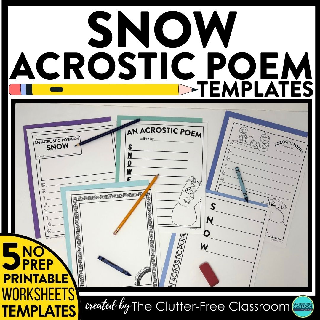 snow acrostic poems