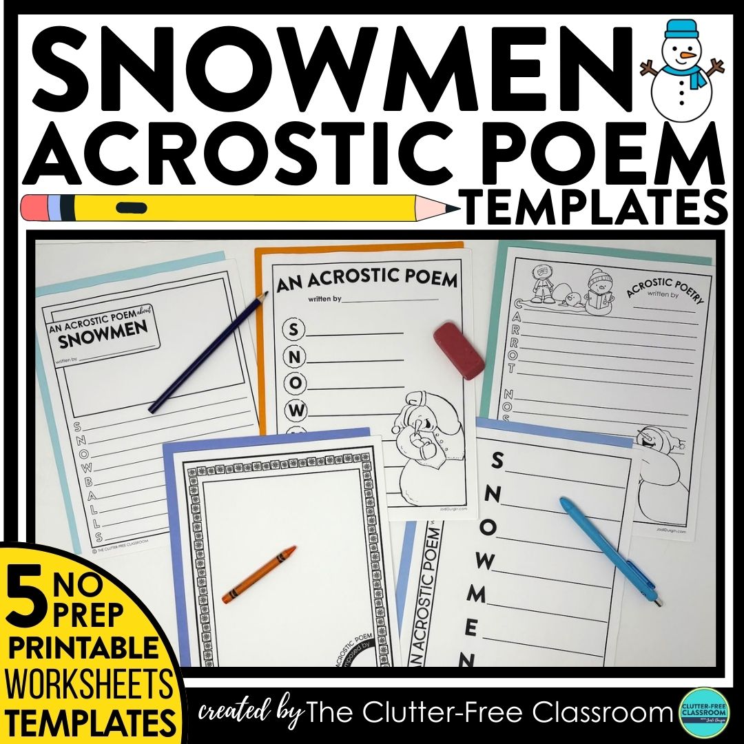 snowman acrostic poems